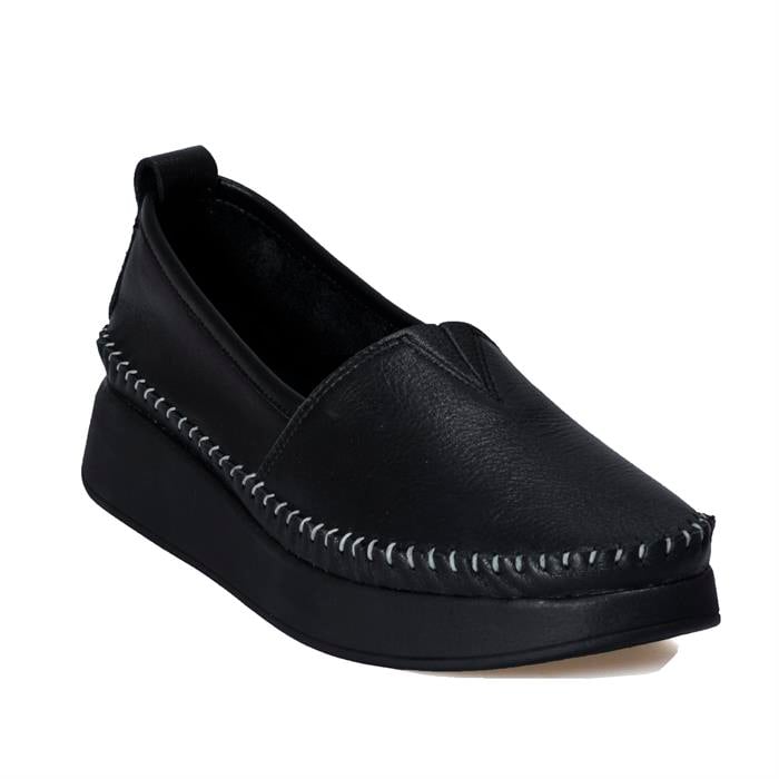 Missmamma Siyah Deri Comfort Ayakkabı