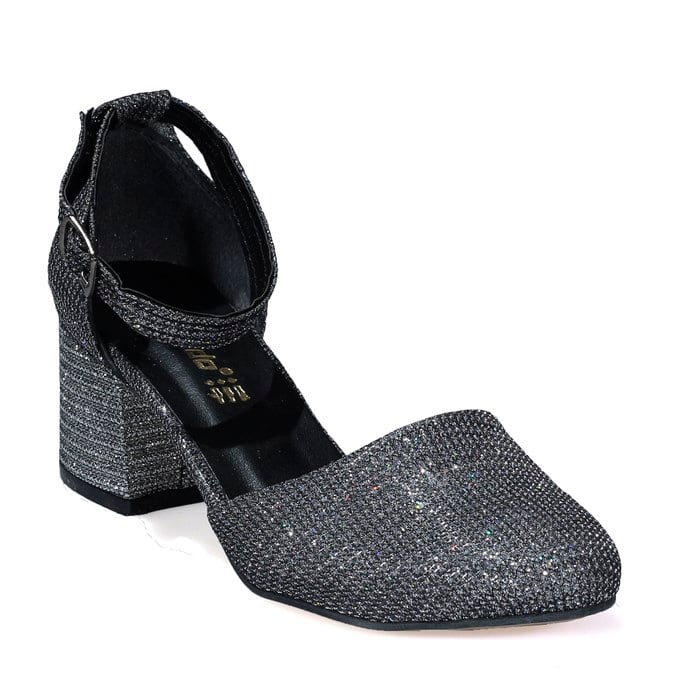 Platin Bilekten Bağlı Klasik Kadın Ayakkabı