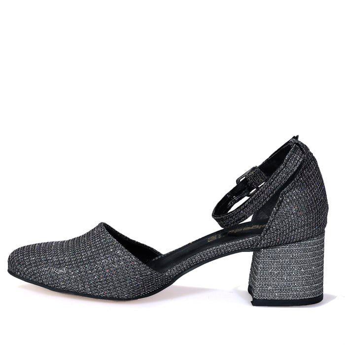 Platin Bilekten Bağlı Klasik Kadın Ayakkabı