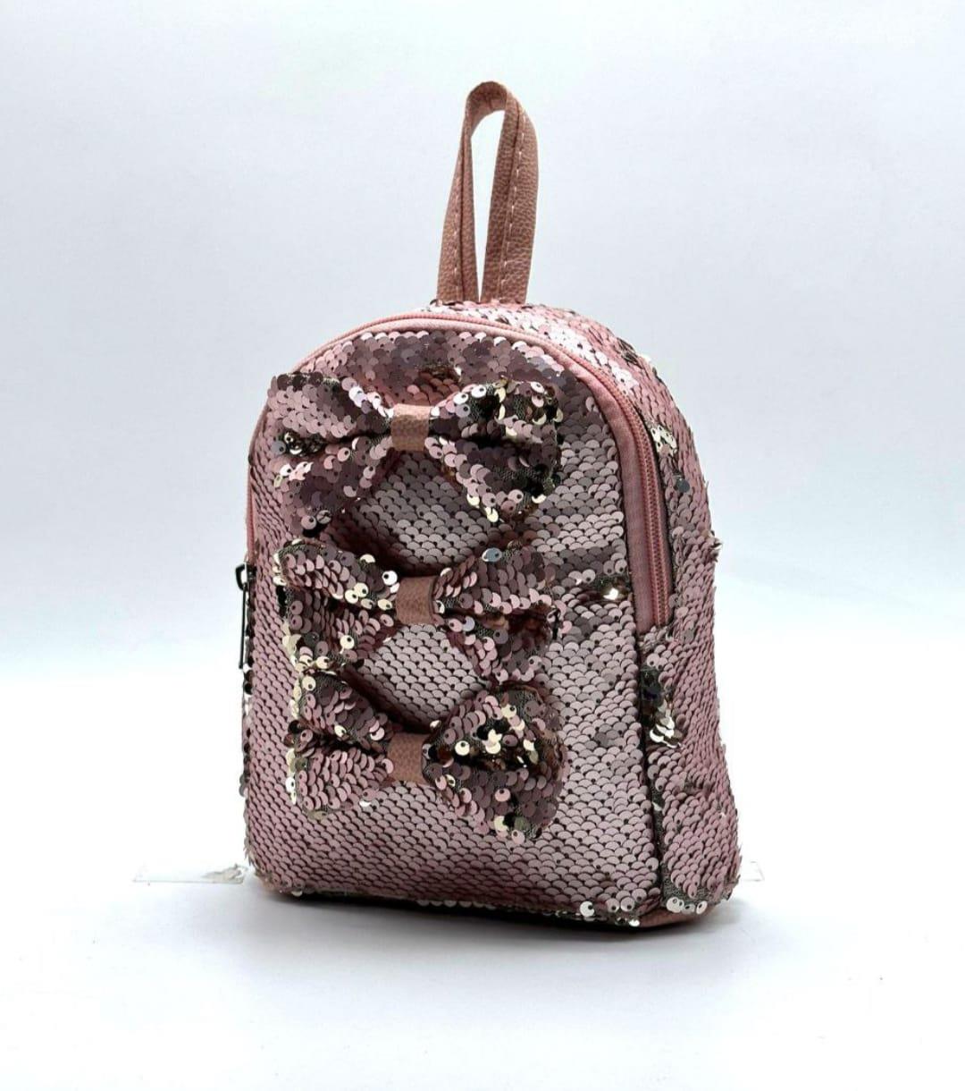 Pudra Pullu Kız Çocuk Sırt Çantası