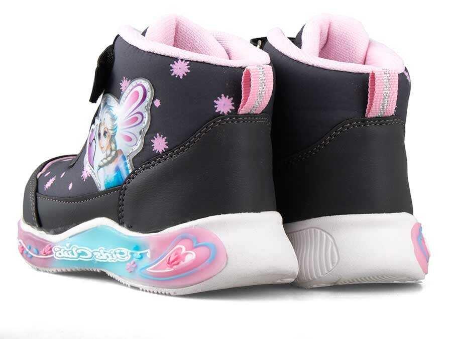 Siyah Çizgi Karekterli Crtlı Kız Çocuk Spor Bot