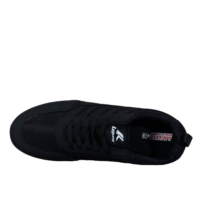 Siyah Düz Taban Erkek Spor Ayakkabı