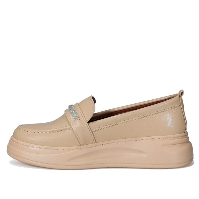 Taş Detaylı Casual Bej Kadın Ayakkabı