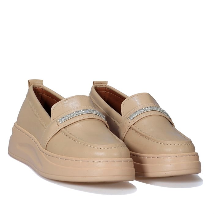 Taş Detaylı Casual Bej Kadın Ayakkabı