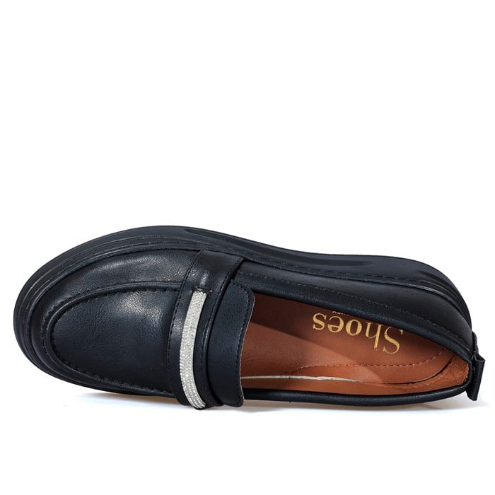 Taş Detaylı Casual Siyah Kadın Ayakkabı