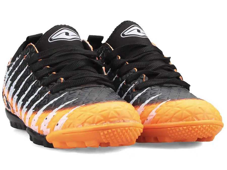 Turuncu Siyah Erkek Halı Saha Futbol Ayakkabısı