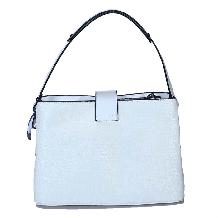 Üç Gözlü Beyaz Kadın El &Omuz Çanta