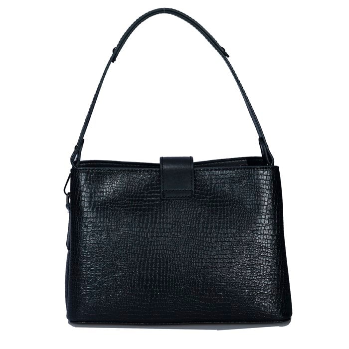 Üç Gözlü Siyah Kadın El &Omuz Çanta