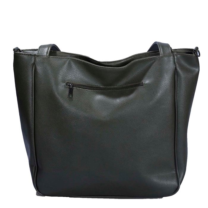 Yeşil Kadın Büyük Boy Omuz Çantası