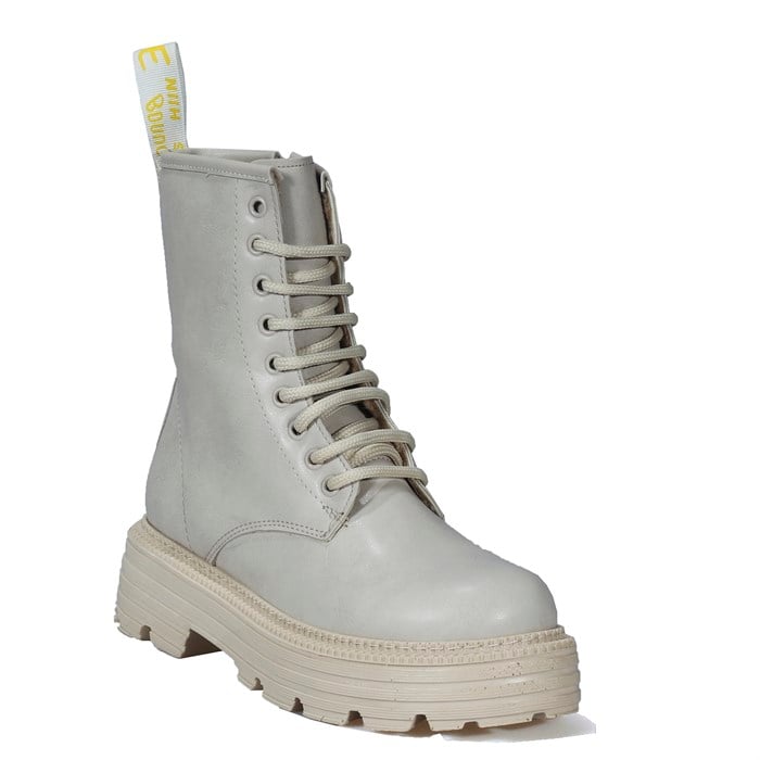 Yüksek Taban Bej Postal Kadın Bot 