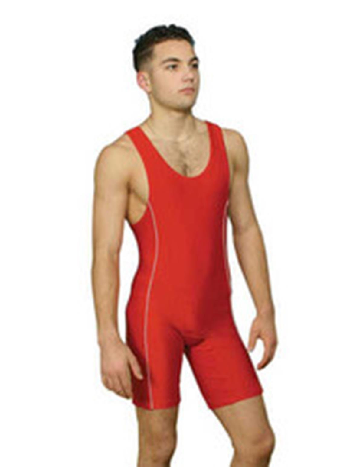 Karacan 502 Biyeli Erkek Güreş Mayosu / Kırmızı