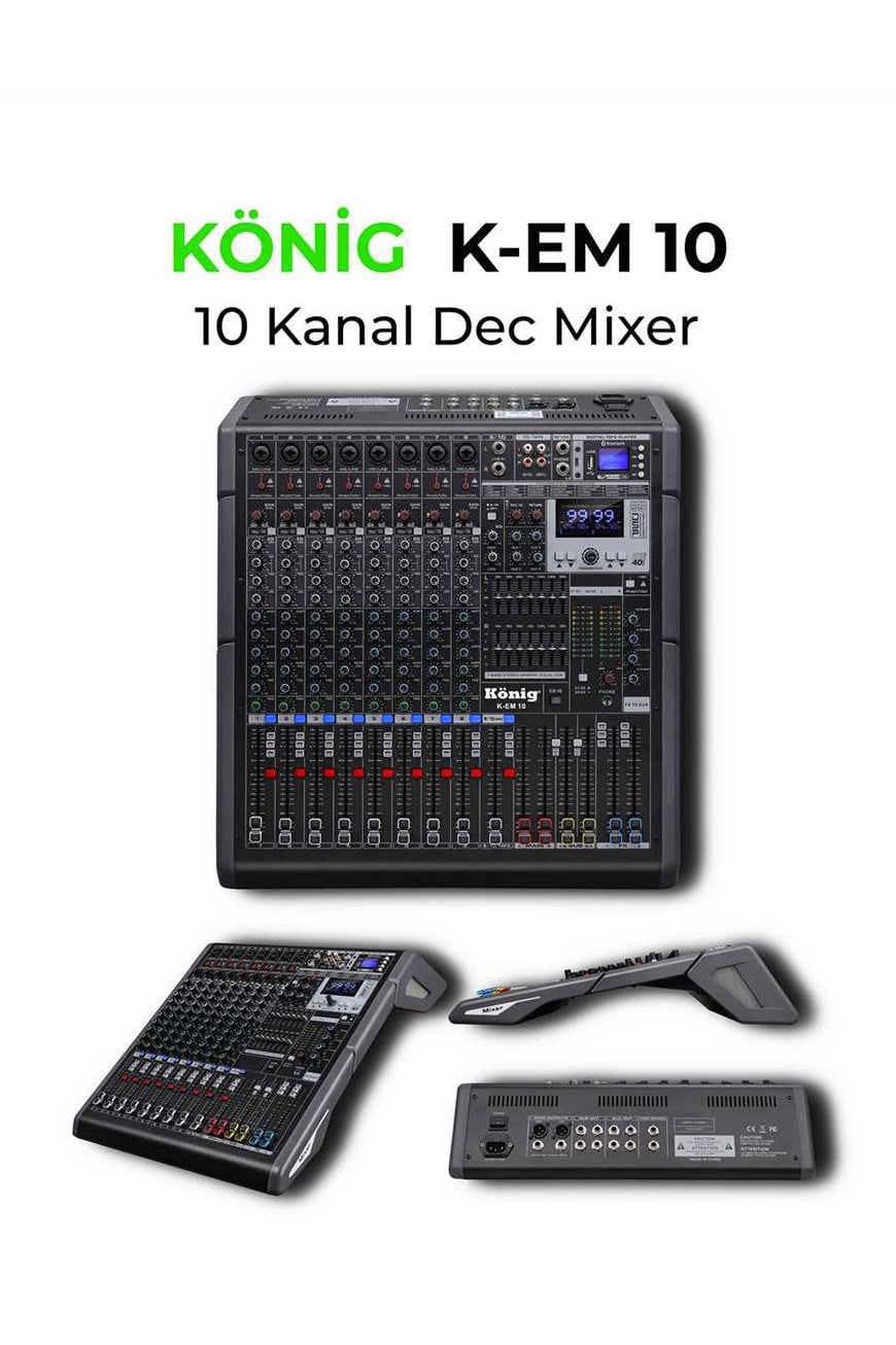 König K-EM 10 10 Kanal Deck Mikser Ses Mikseri