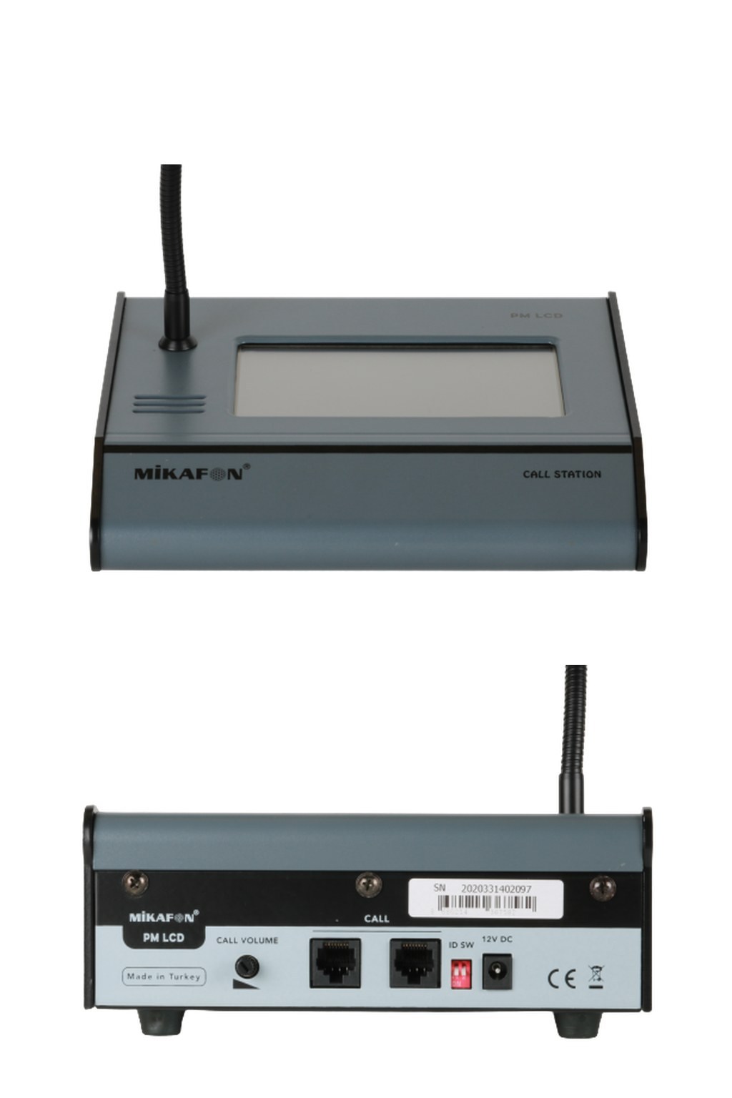 Mikafon EVA PM LCD Dokunmatik Ekranlı Anons Mikrofonu