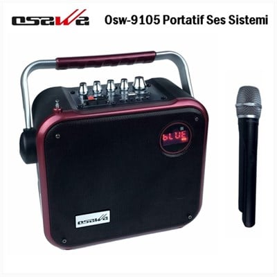 Osawa Osw-9105 Taşınabilir Portatif Seyyar Ses Sistemi 60 Watt