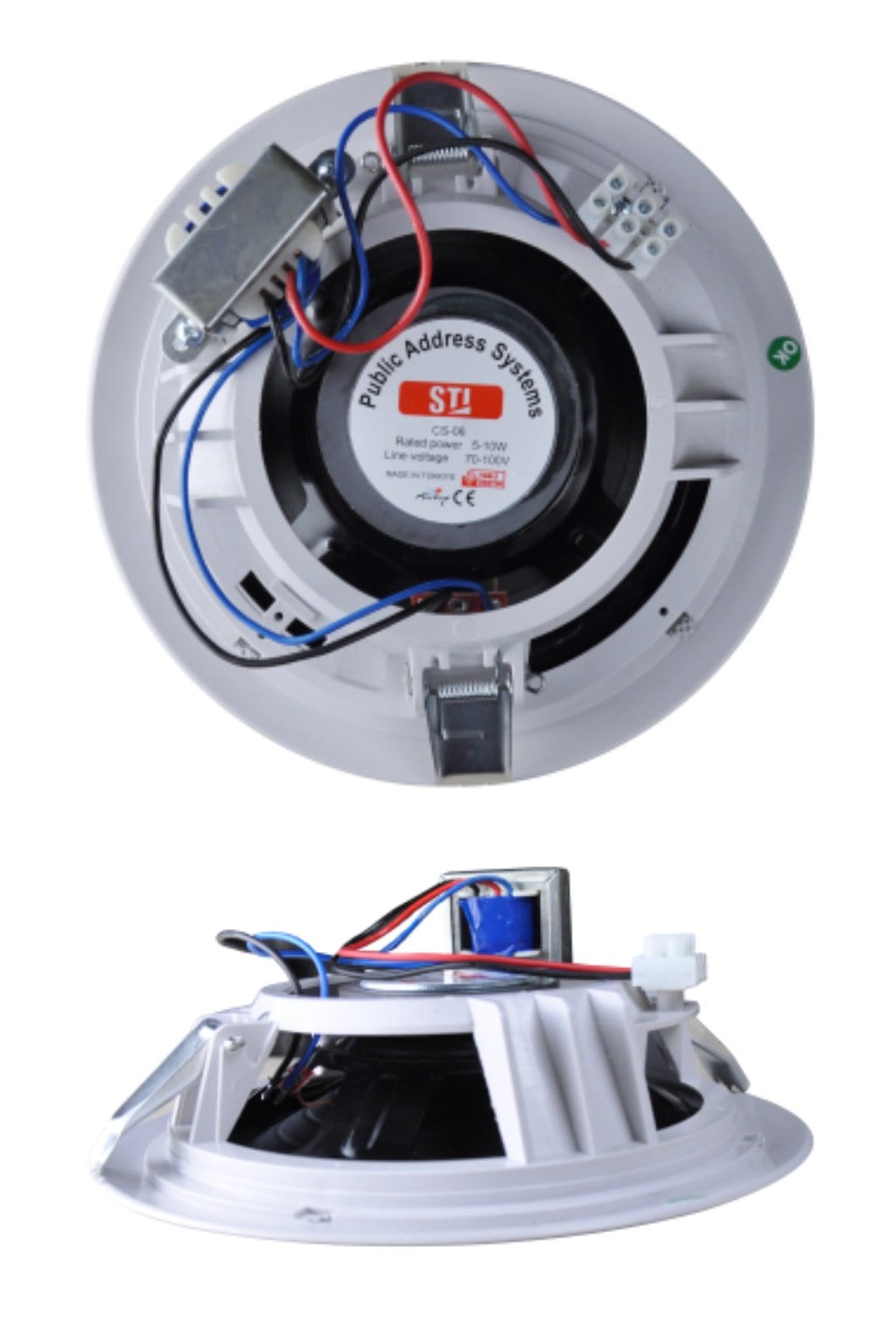 STI CS-06 16cm 10W 70V/100V Hat Trafolu Tavan Hoparlörü Asma Tavan Ses Sistemi