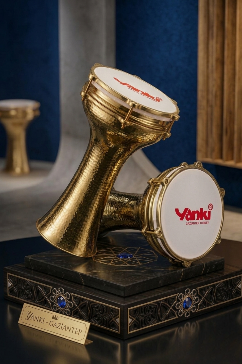 Yankı BDR-05 El Dövme Bakır Darbuka Profesyonel Solo Sahne Serisi
