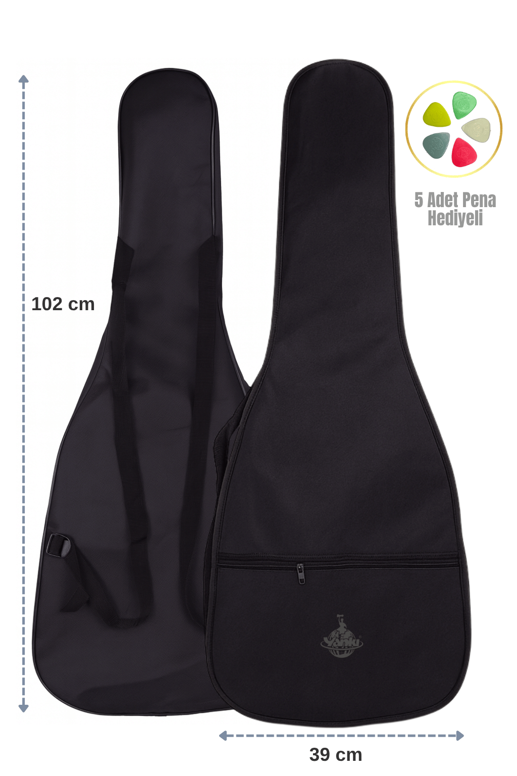 Yankı GB-39 Klasik Gitar Kılıfı, Taşıma Çantası (Gigbag) Pena Hediyeli