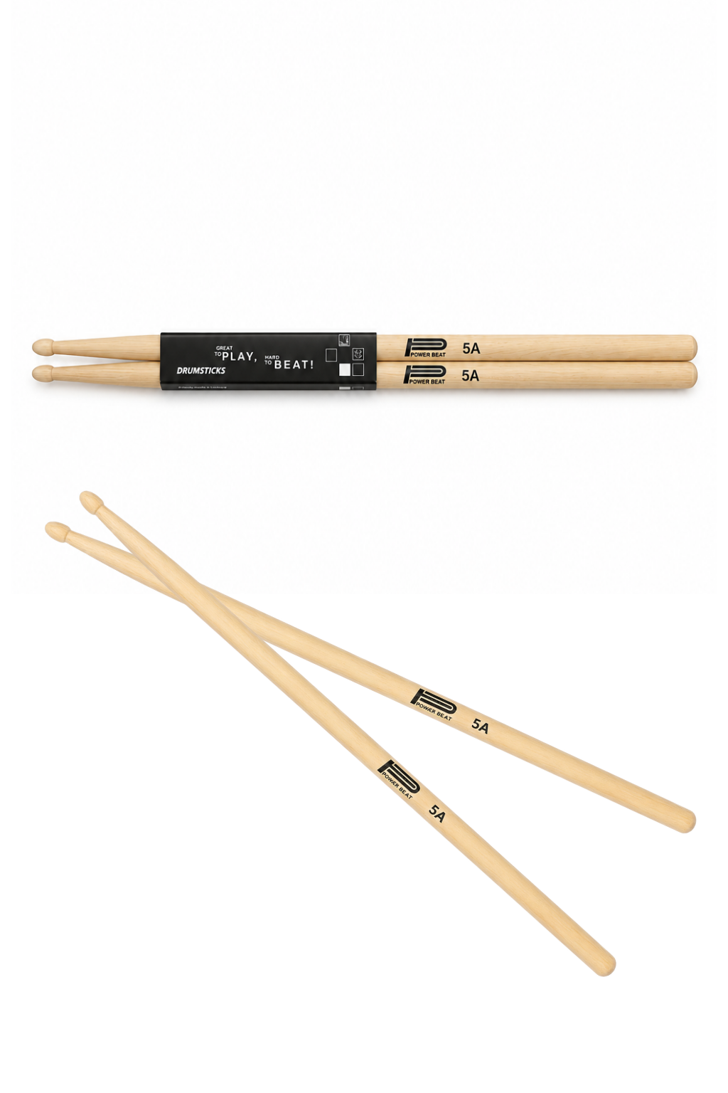Yankı Powerbeat 5A Hickory Bateri Bageti Profesyonel Davul Bageti Drum Stick