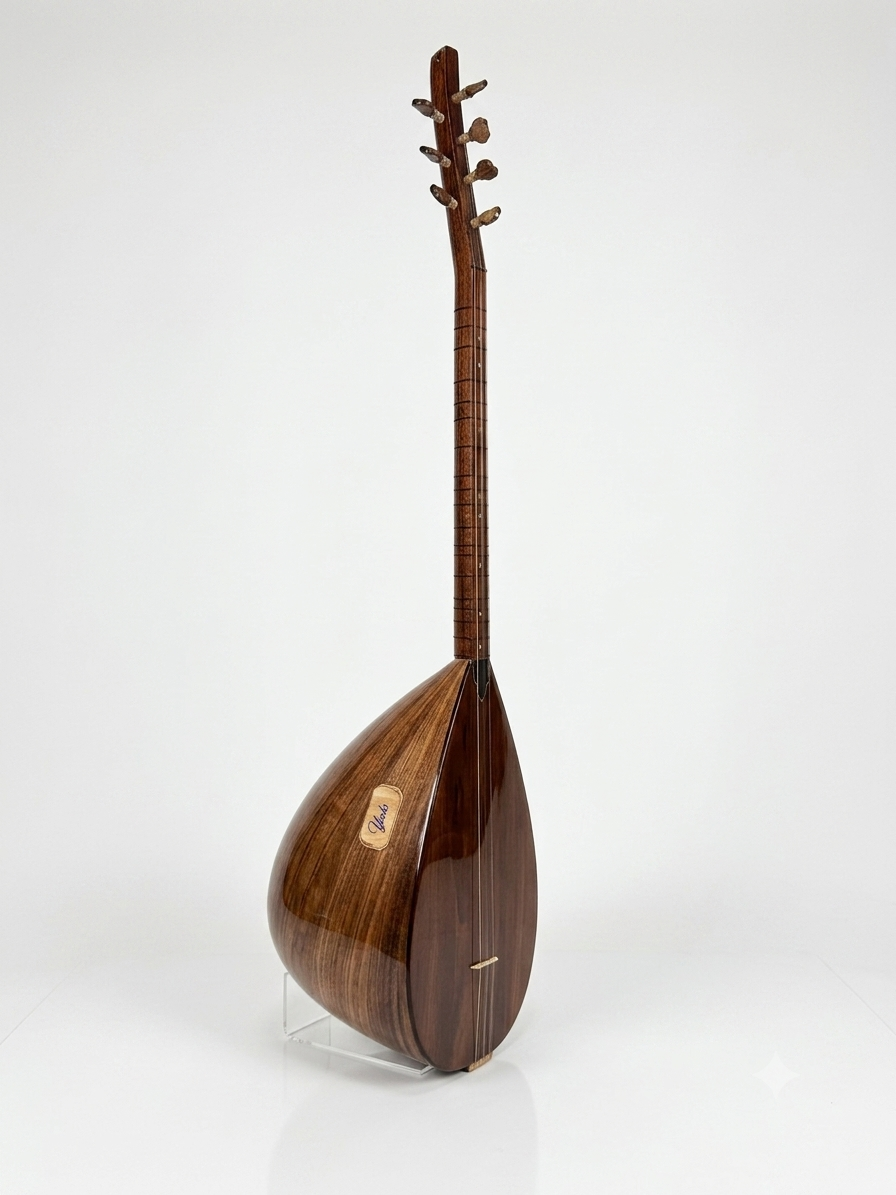 Yankı YB-40CP Kısa Sap Bağlama Profesyonel Ceviz Saz (Kılıf, Tel, Mızrap Hediyeli)