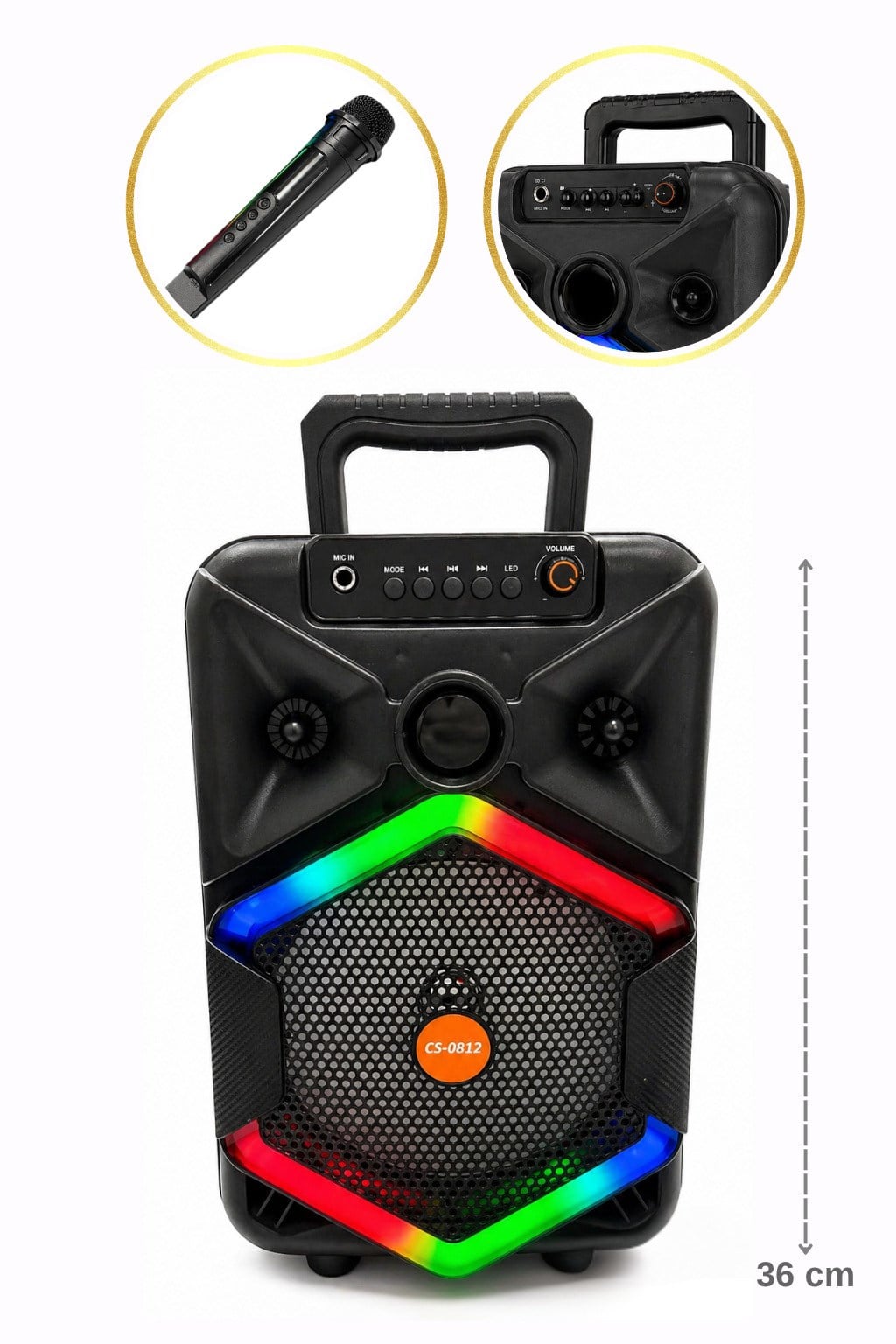 Yankı YB-40MPA Profesyonel Maun Bağlama Seti Şarjlı Bluetooth Amfili Sahne ve Performans Paketi