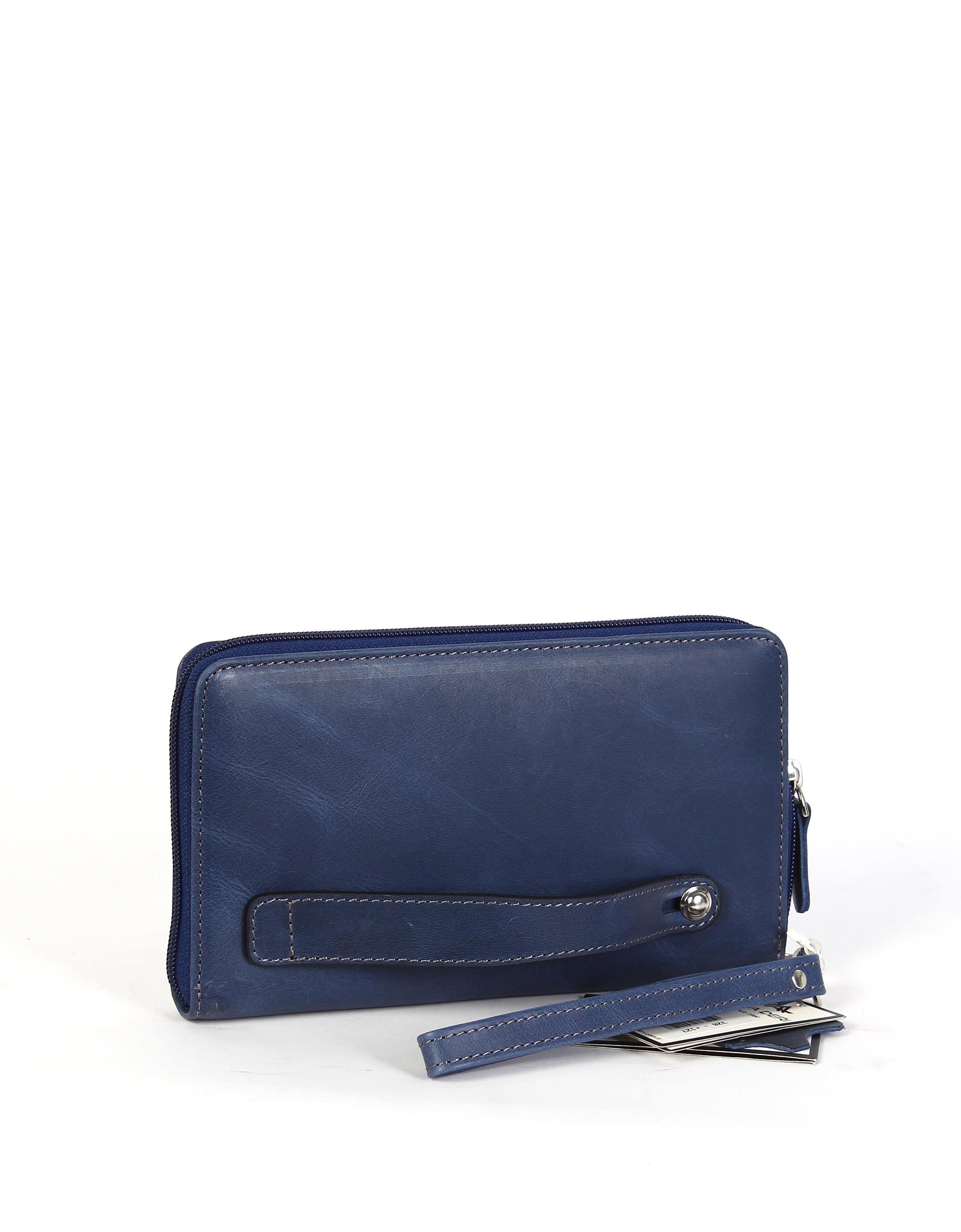 Aka Deri Crazy Lacivert El Çantası 320 r127