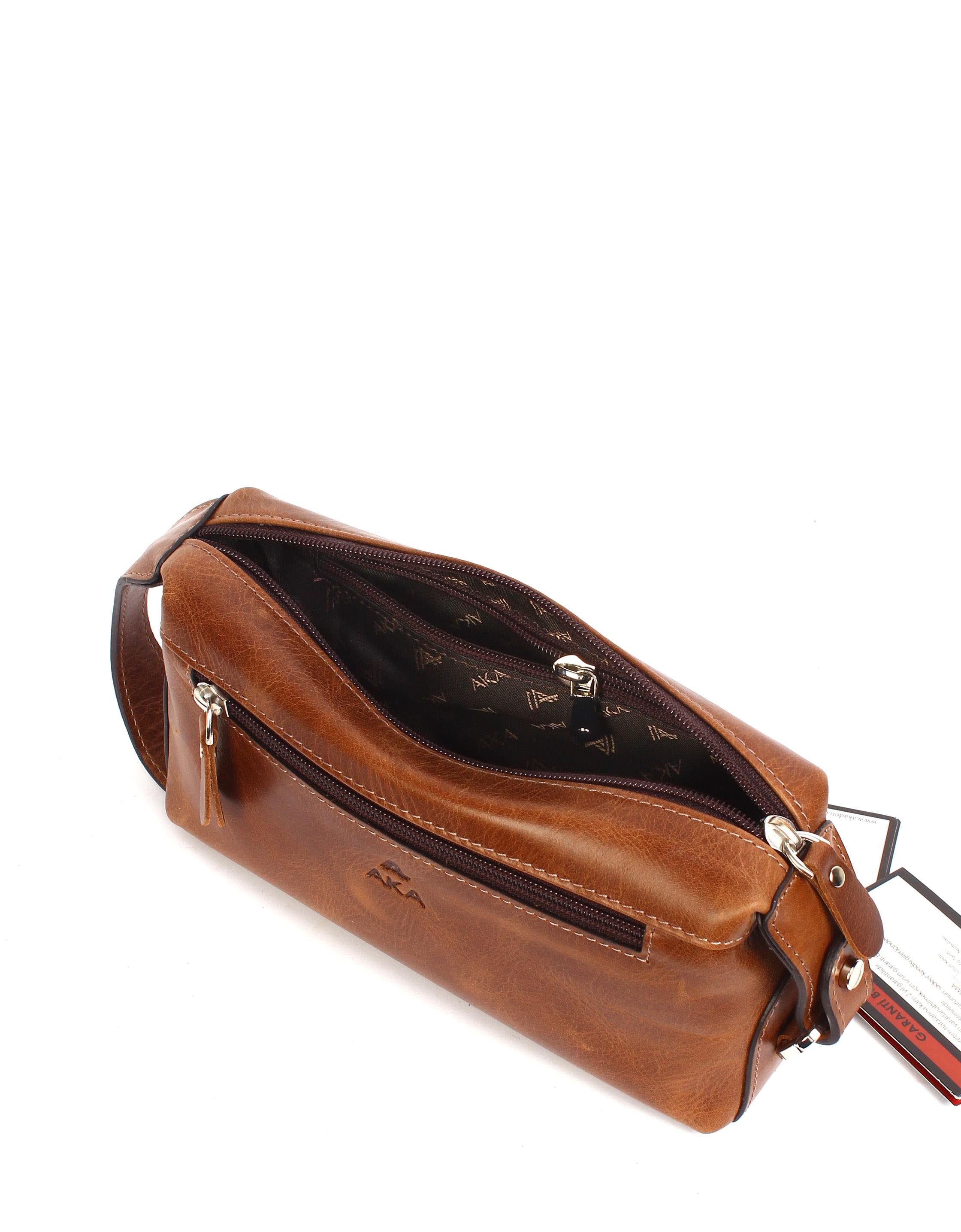 Aka Deri Crazy Tarçın El Çantası 116 r132