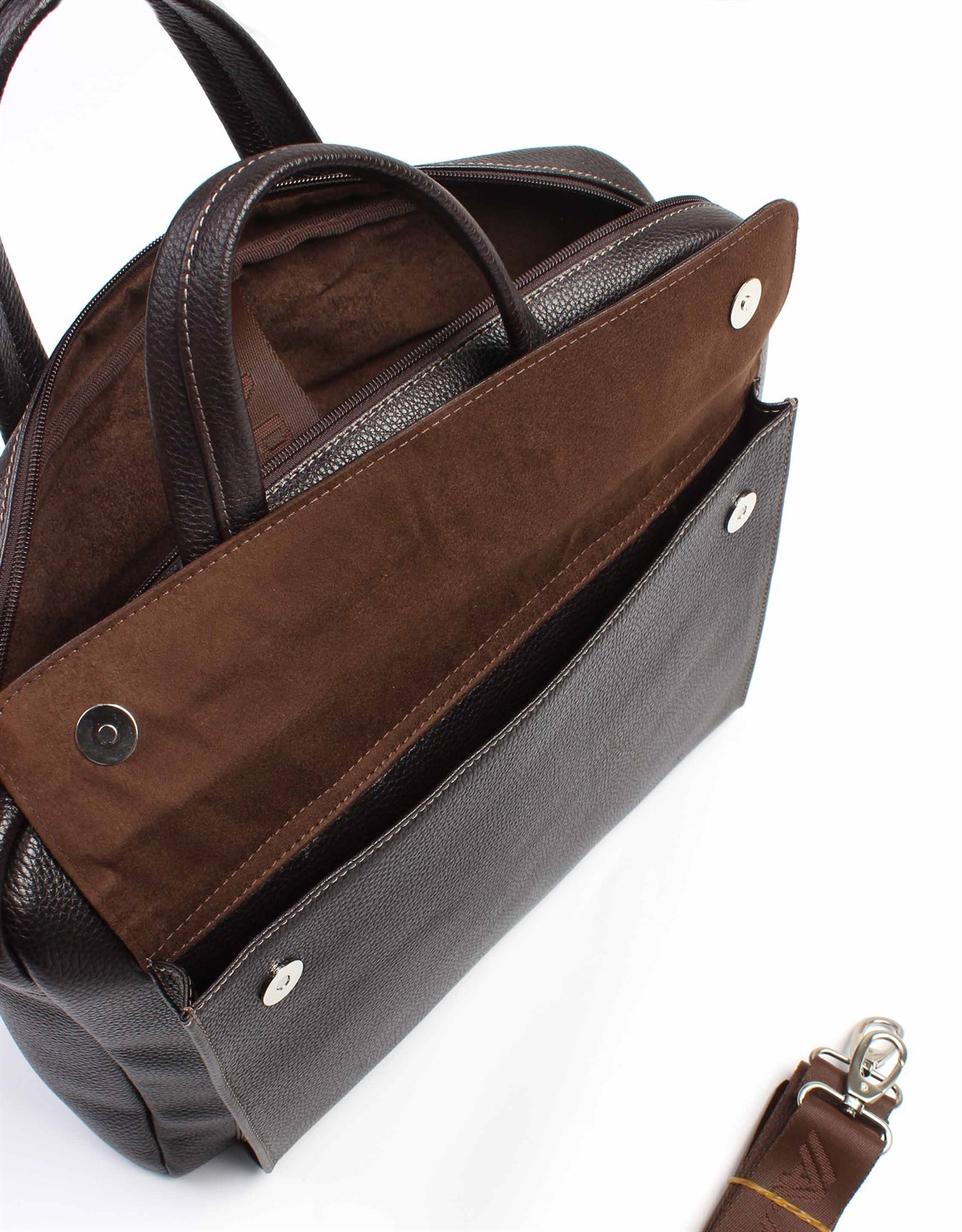 Genuine Leather Laptop Bag - 242 - 4