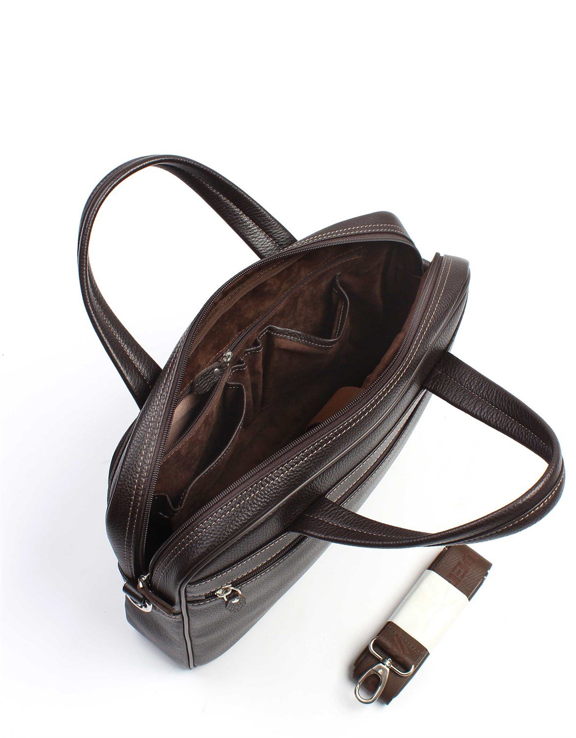 Genuine Leather Laptop Bag - 251 - 4