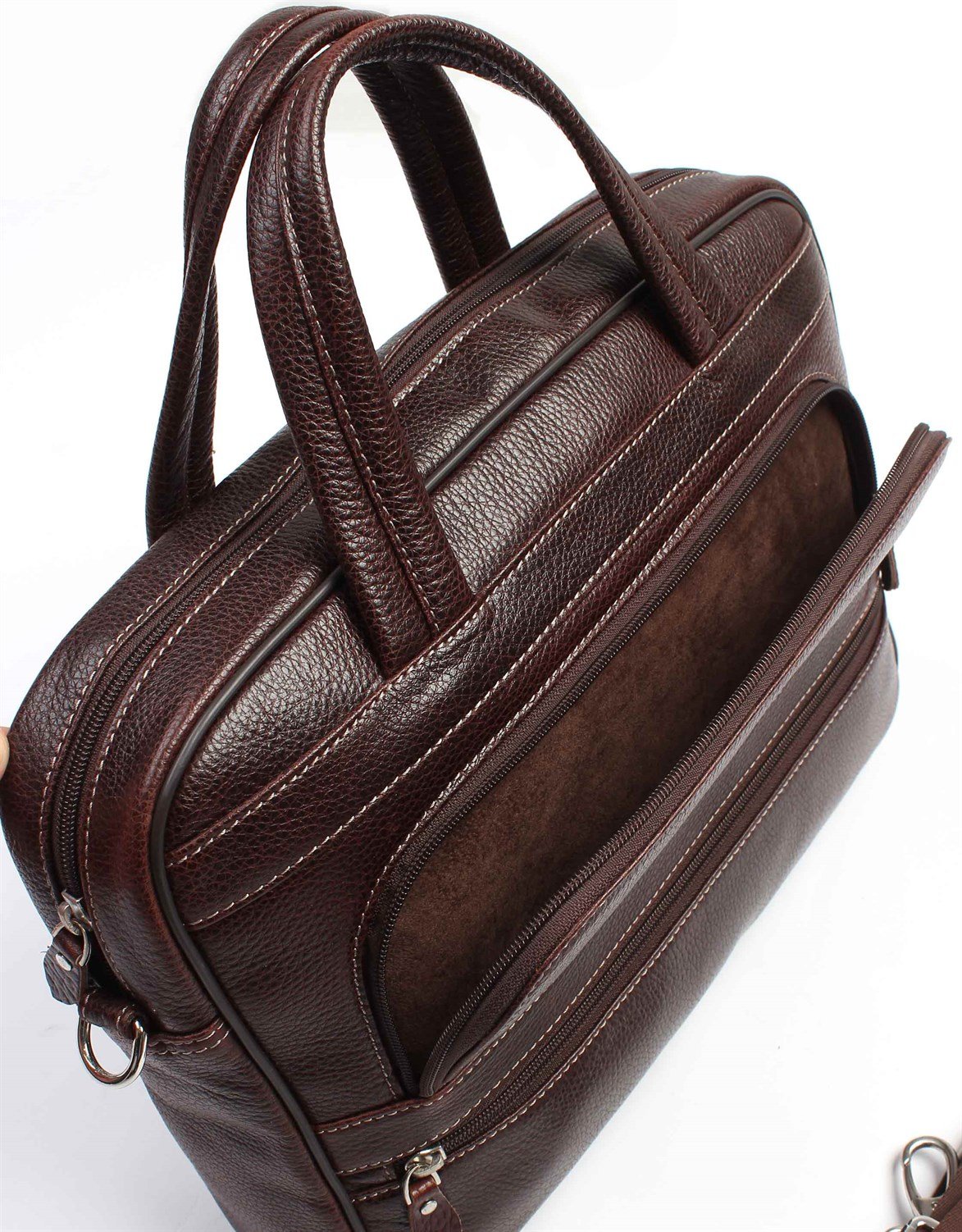 Genuine Leather Laptop Bag - 251 - 61