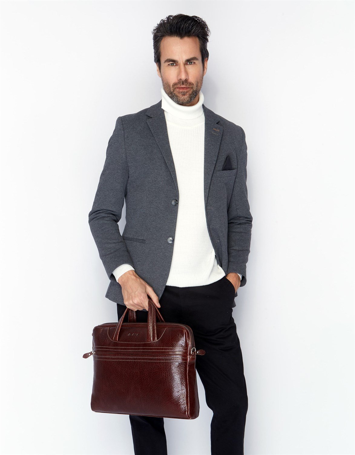 Genuine Leather Laptop Bag 298 61