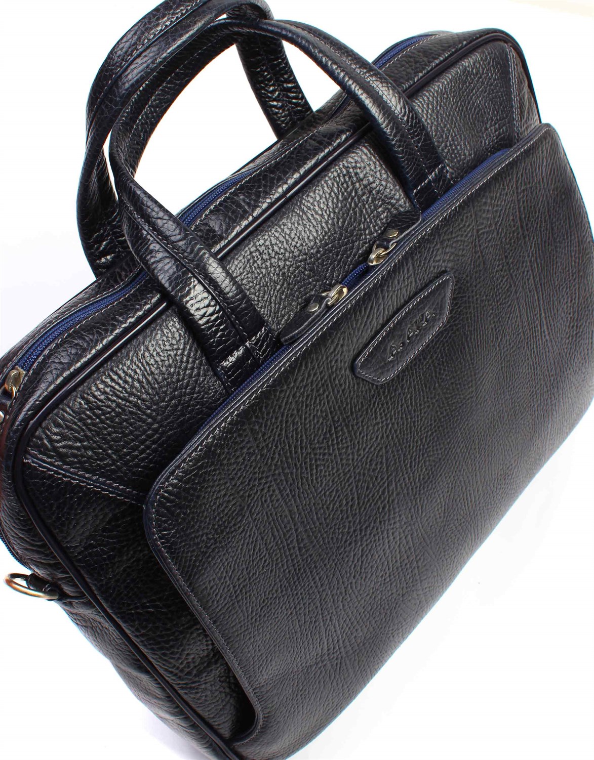 Aka Deri Evrak Çantası Lacivert 246