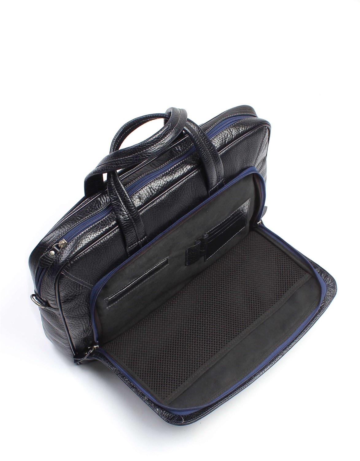 Aka Deri Evrak Çantası Lacivert 246