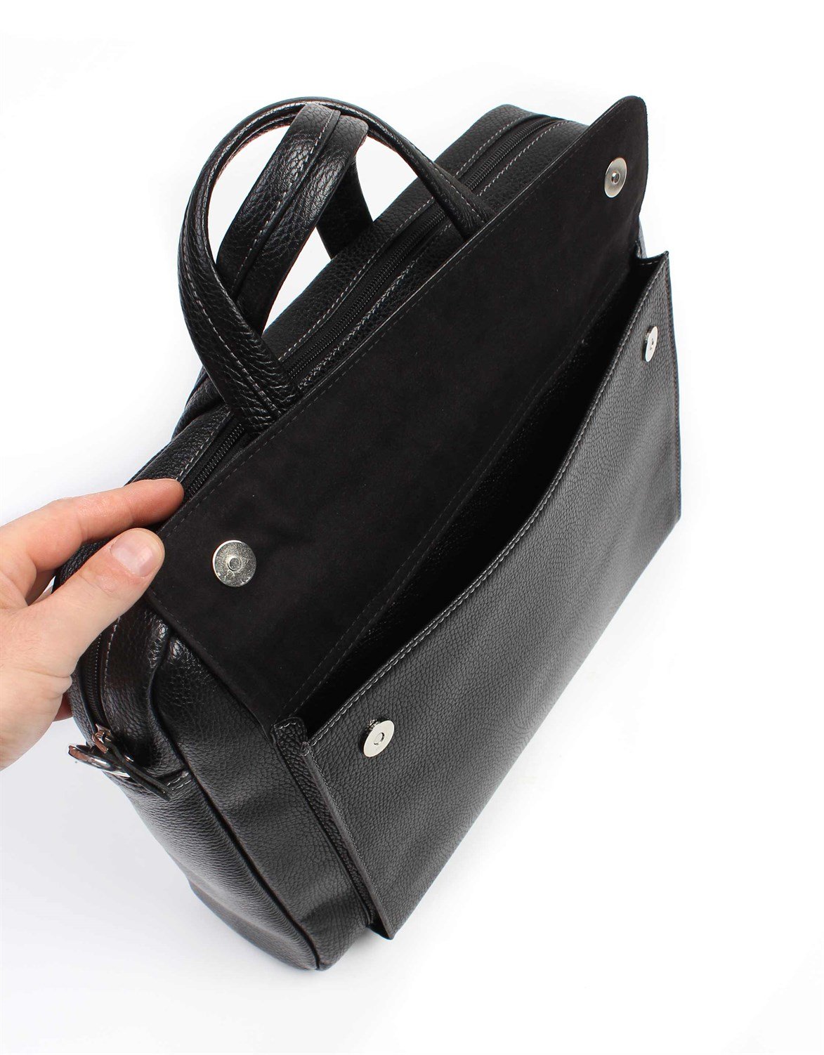 Genuine Leather Laptop Bag - 242 - 2