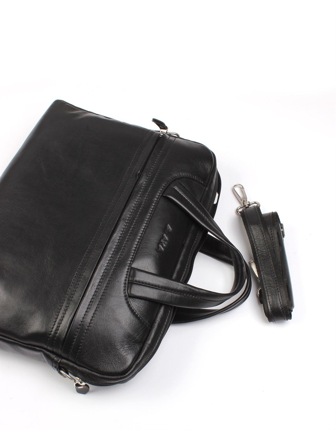 Aka Deri Evrak Çantası Siyah 298