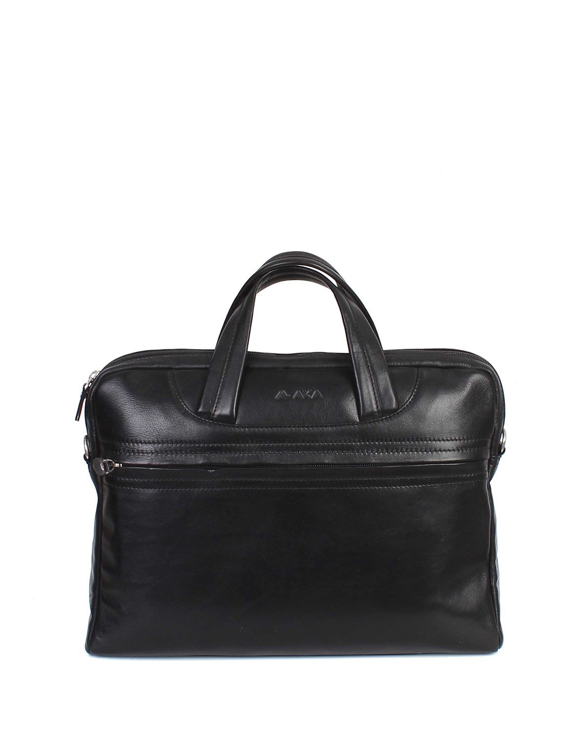 Aka Deri Evrak Çantası Siyah 298