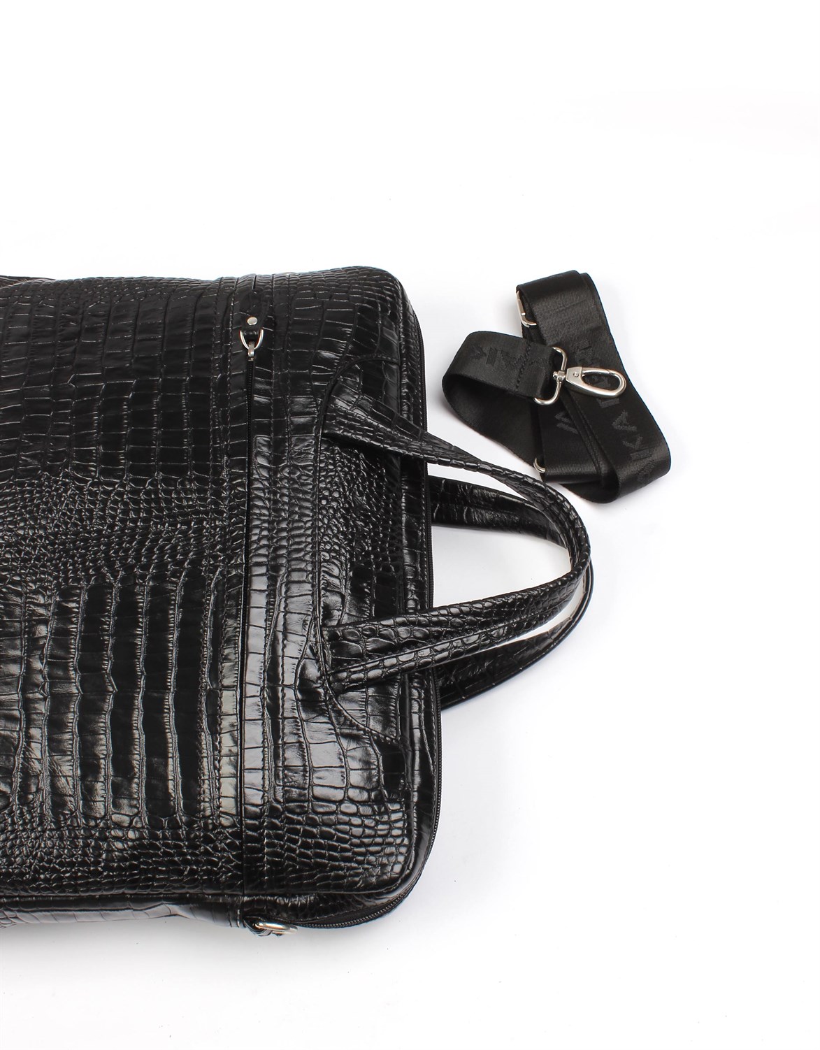 Aka Deri Evrak Çantası Siyah 298