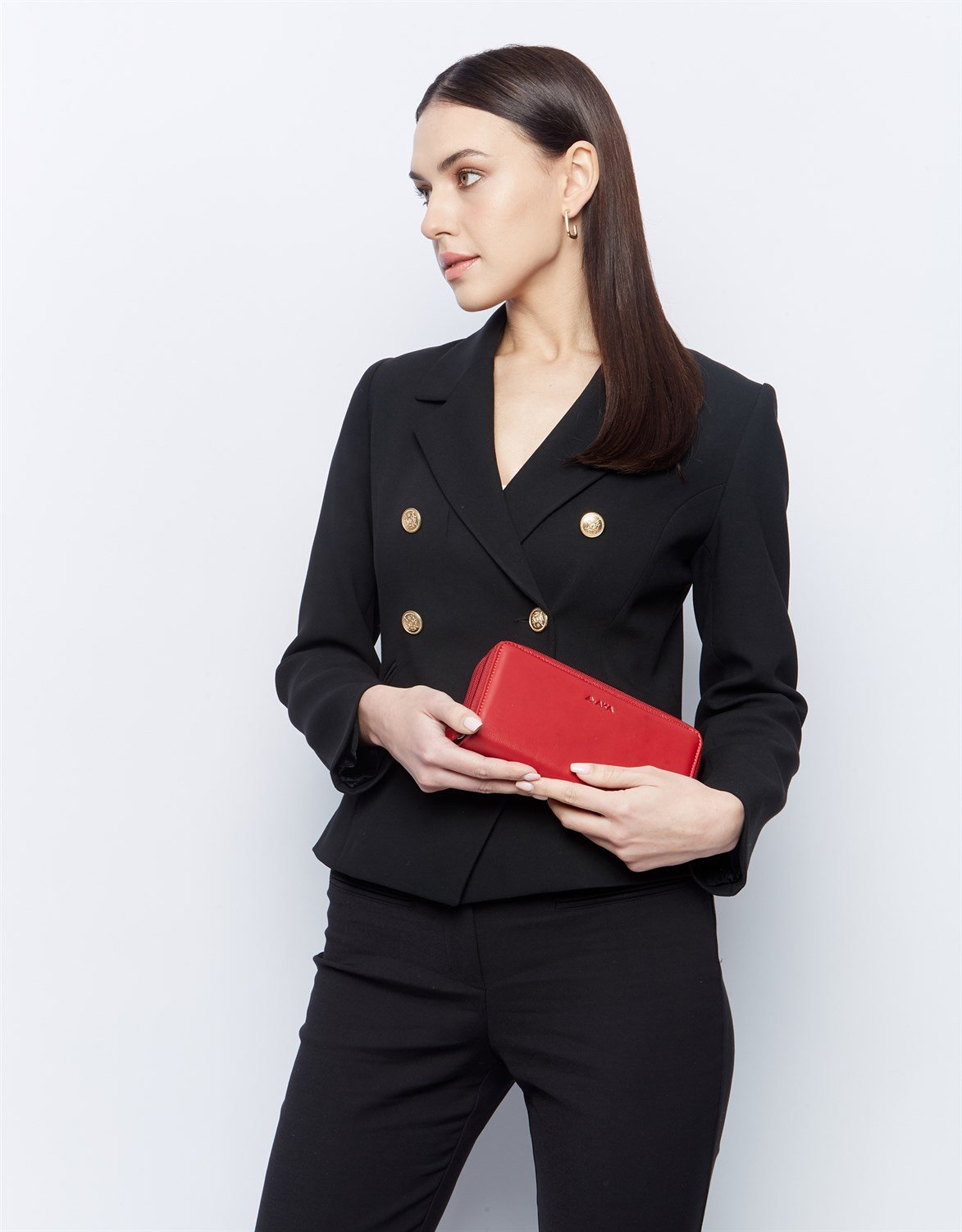 Aka Deri Kadın Cüzdanı 496 8