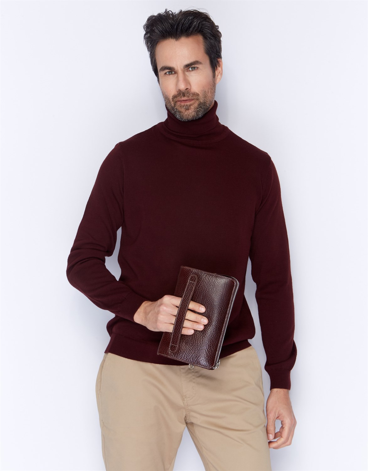 Aka Deri Kahverengi El Çantası 319 61