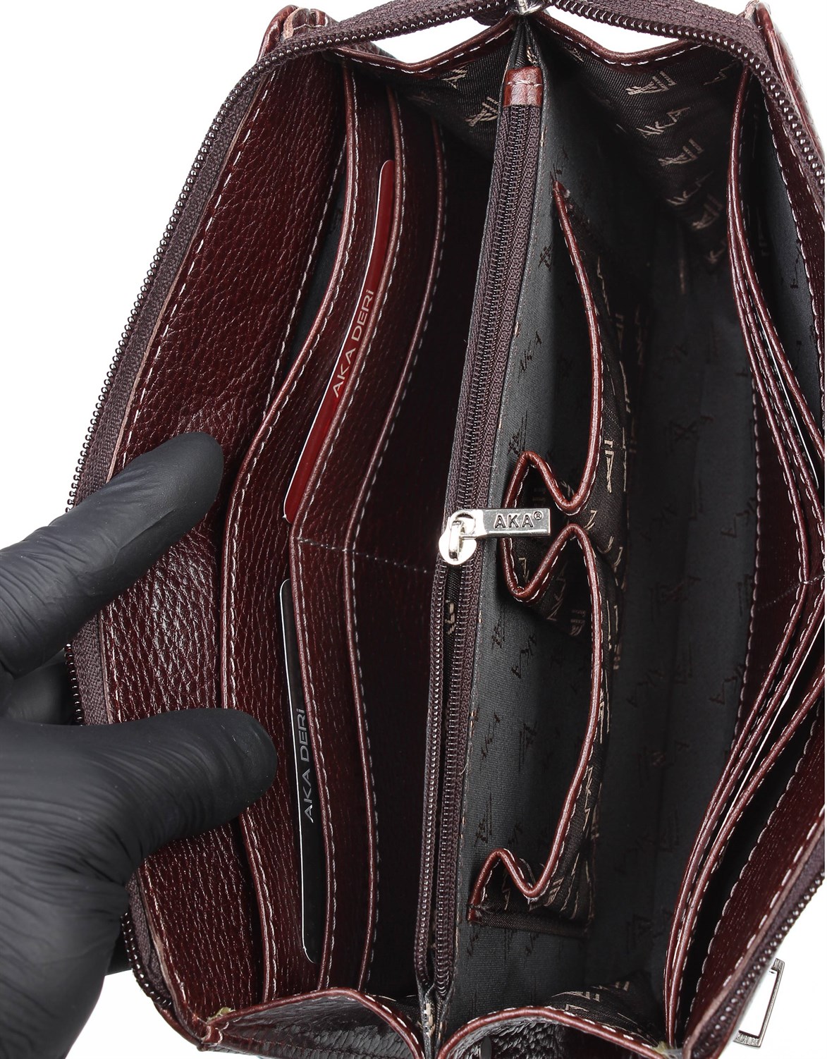 Aka Deri Kahverengi El Çantası 319 61