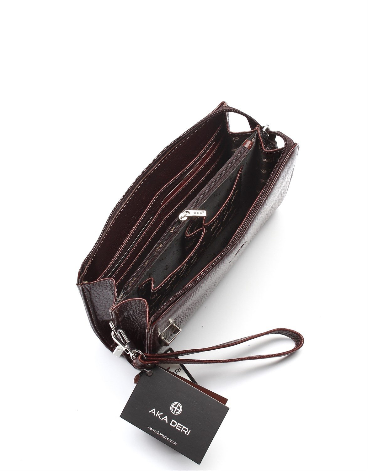 Aka Deri Kahverengi El Çantası 319 61