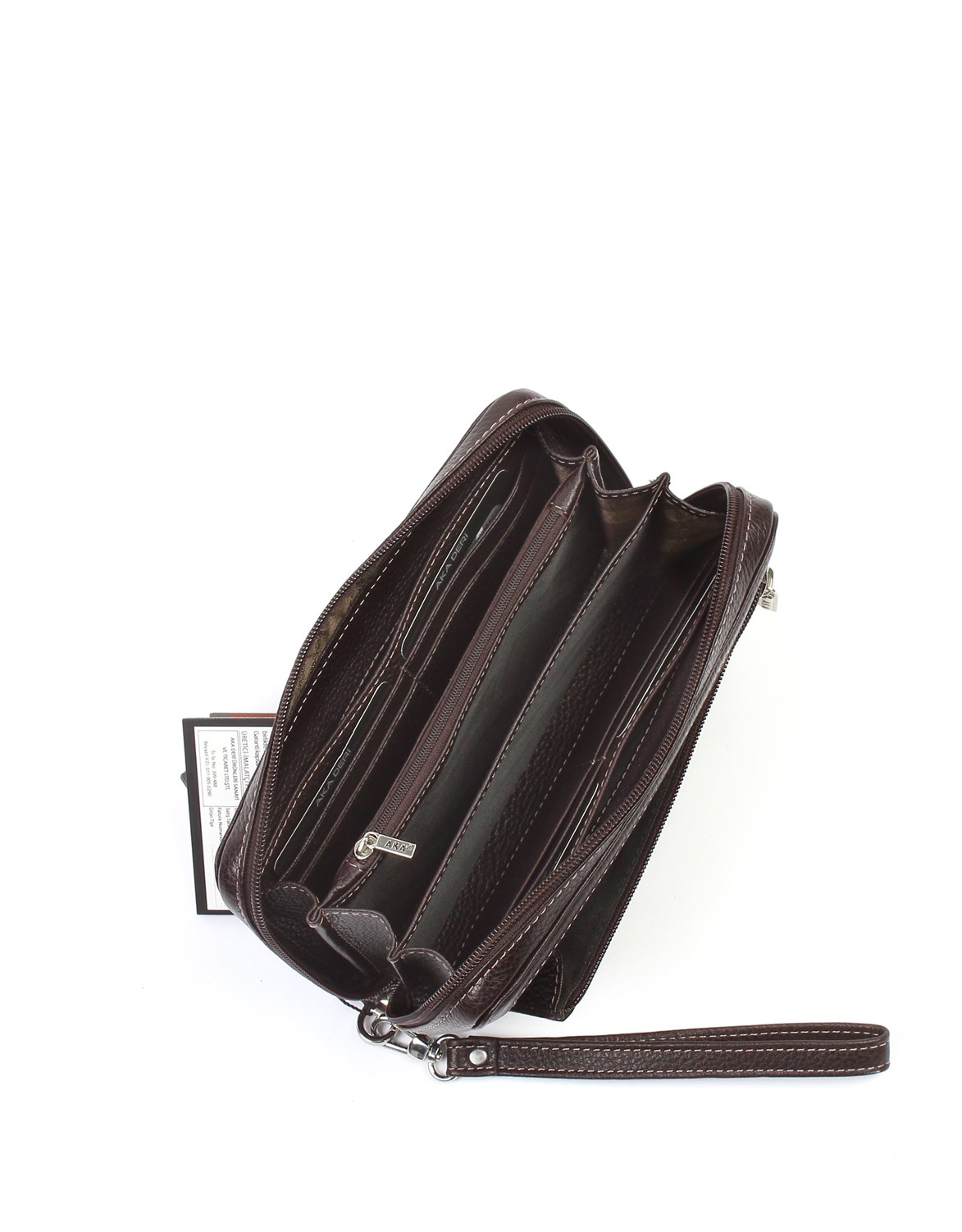 Aka Deri Kahverengi El Çantası 334 4