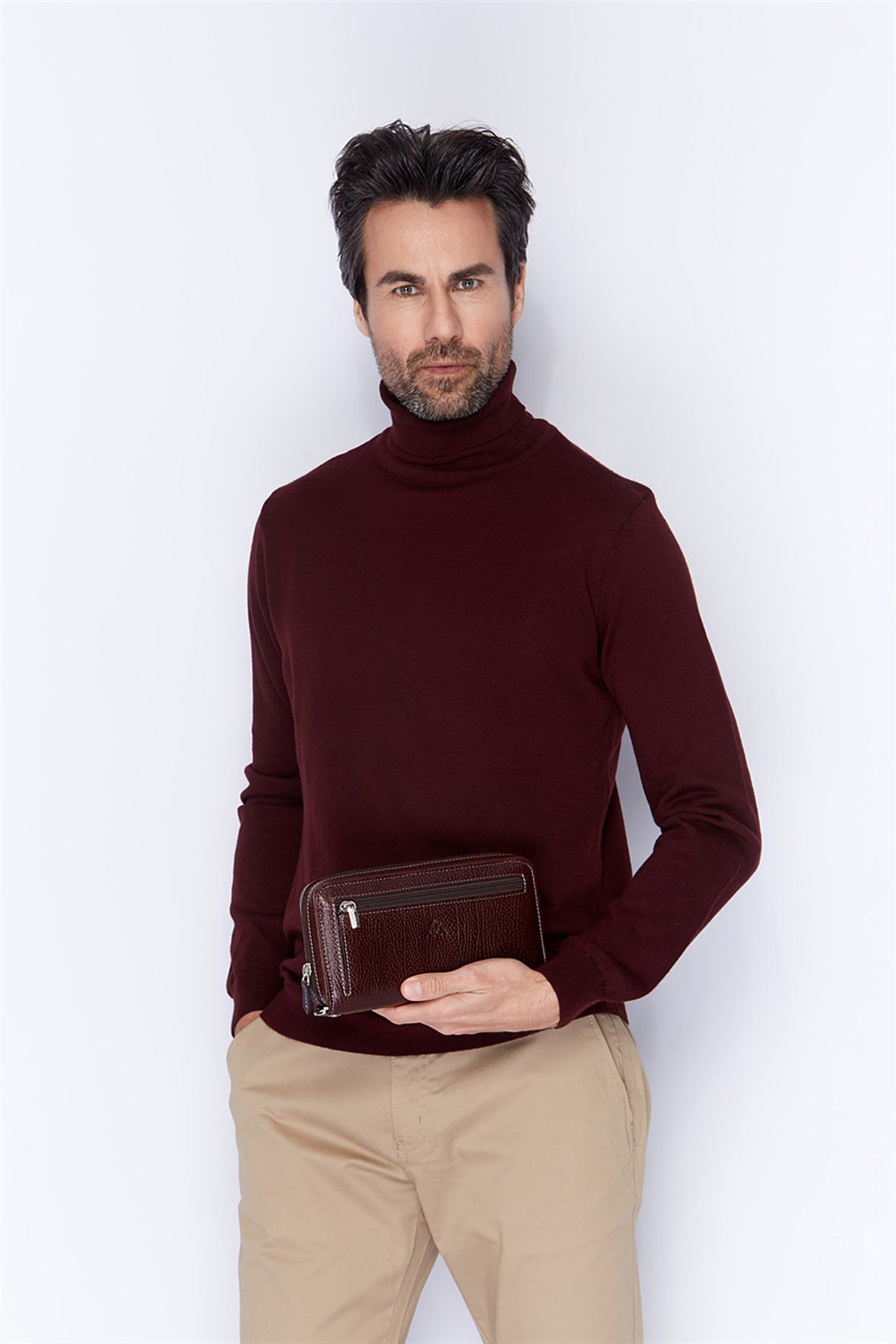 Aka Deri Kahverengi El Çantası 334 61