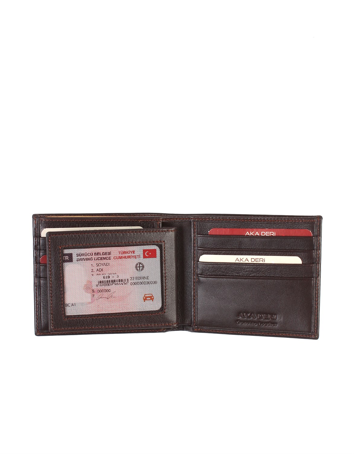 Aka Genuine Leather Men's Wallet 619 -3
