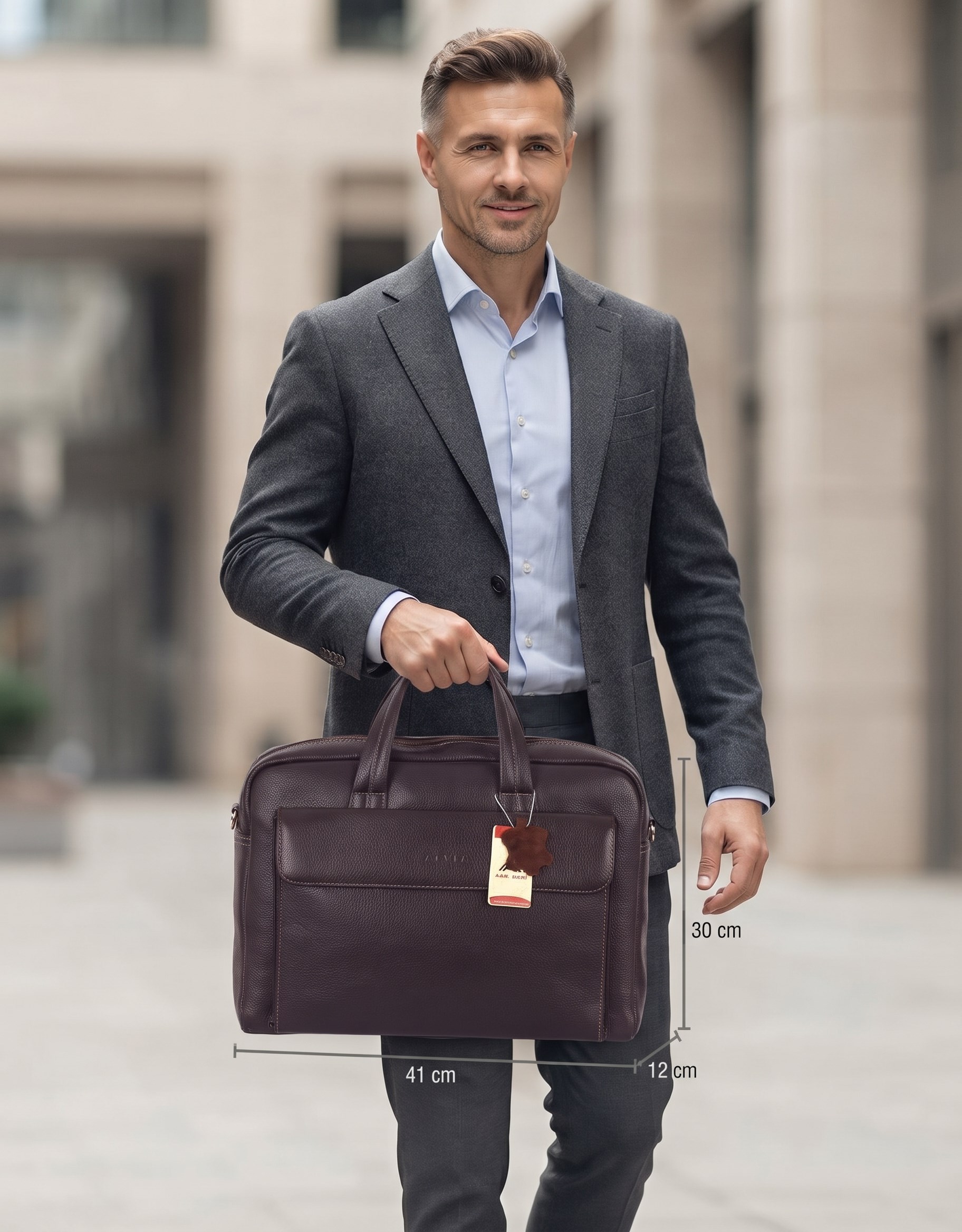 Genuine Leather Laptop Bag 242 4