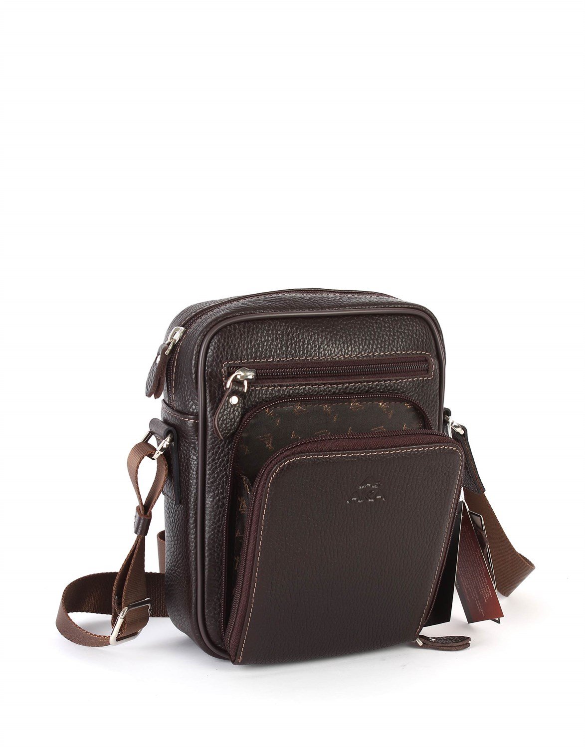 Aka Deri Kahverengi Omuz Çantası 328 4