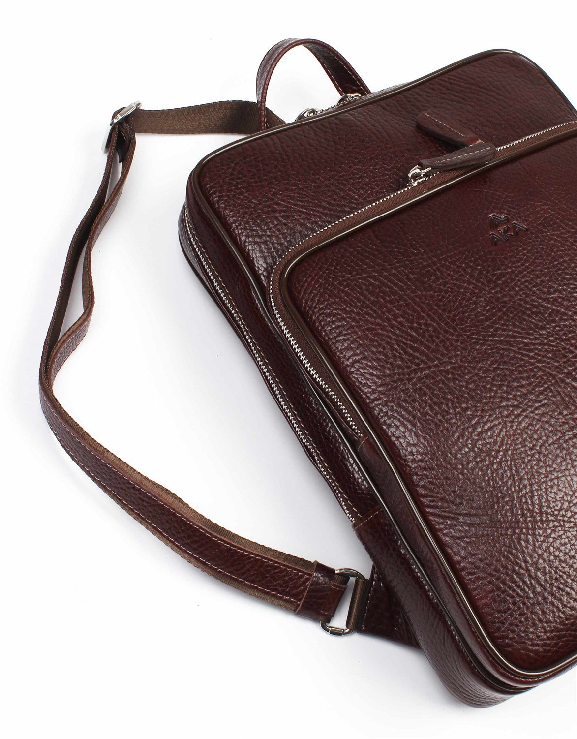 Aka Deri Kahverengi Sırt Çantası 905 61