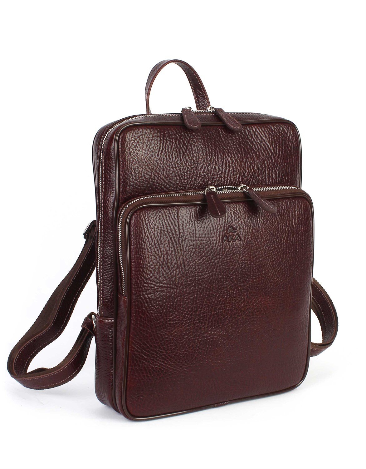 Aka Deri Kahverengi Sırt Çantası 905 61