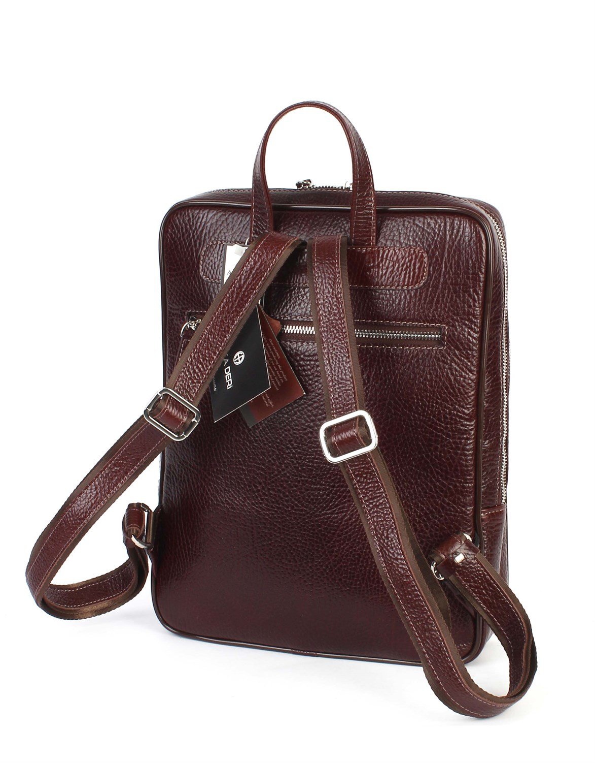 Aka Deri Kahverengi Sırt Çantası 905 61