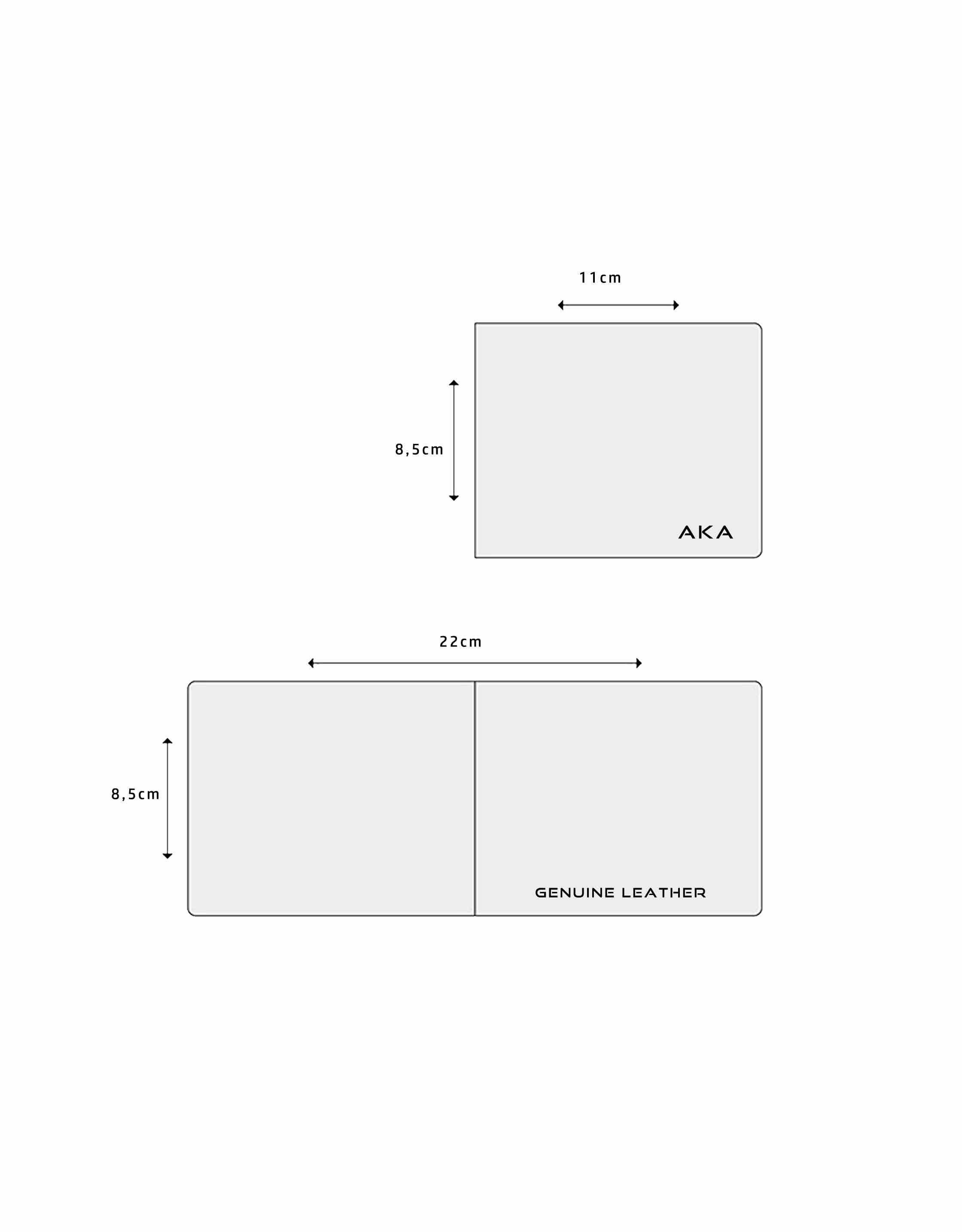 Aka Genuine Leather Men's Wallet 507 -17