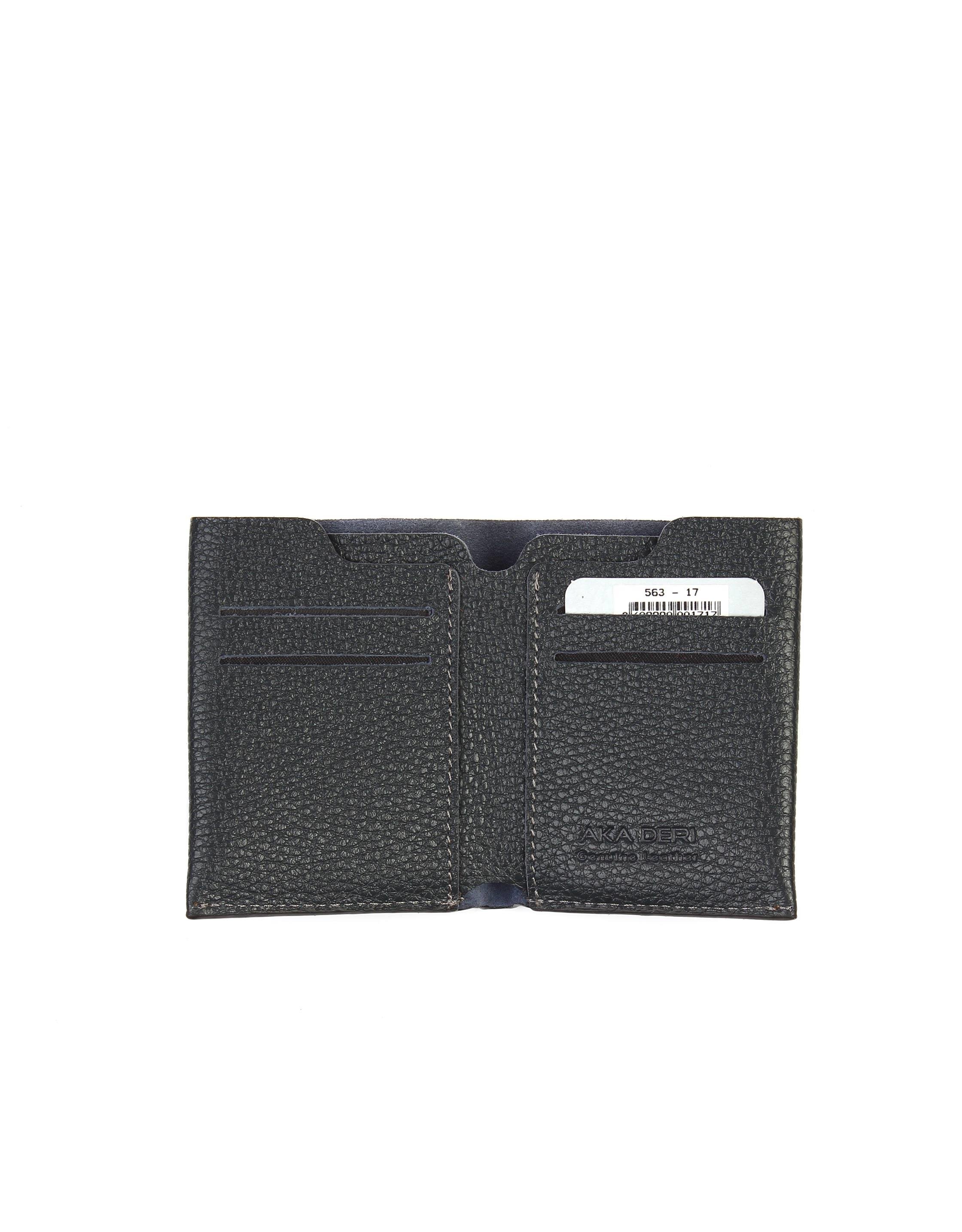 Aka Deri Lacivert Erkek Cüzdanı 563